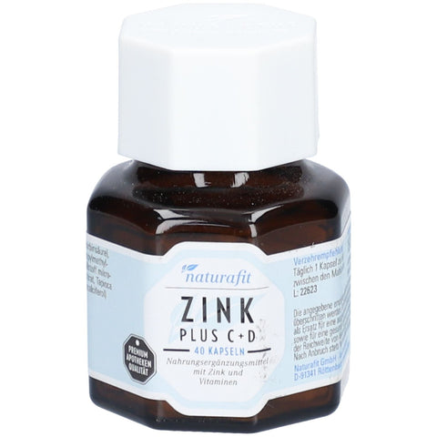 Naturafit Zinc Plus C+D capsules (40 count)