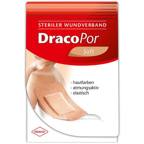 Dracopor Wundverband 10x8 cm steril hautfarben (25 Stück)