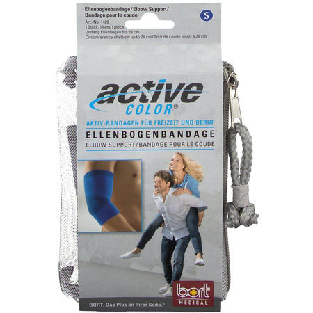 BORT ActiveColor® bandage de coude taille S bleu (1 pièce)