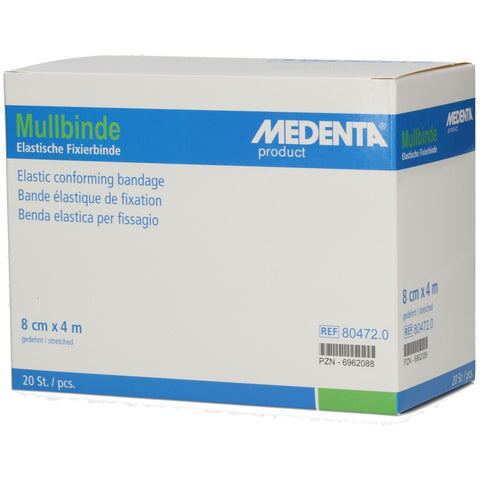 Elastische Mullbinde 8 cm x 4 m (20 Stück)