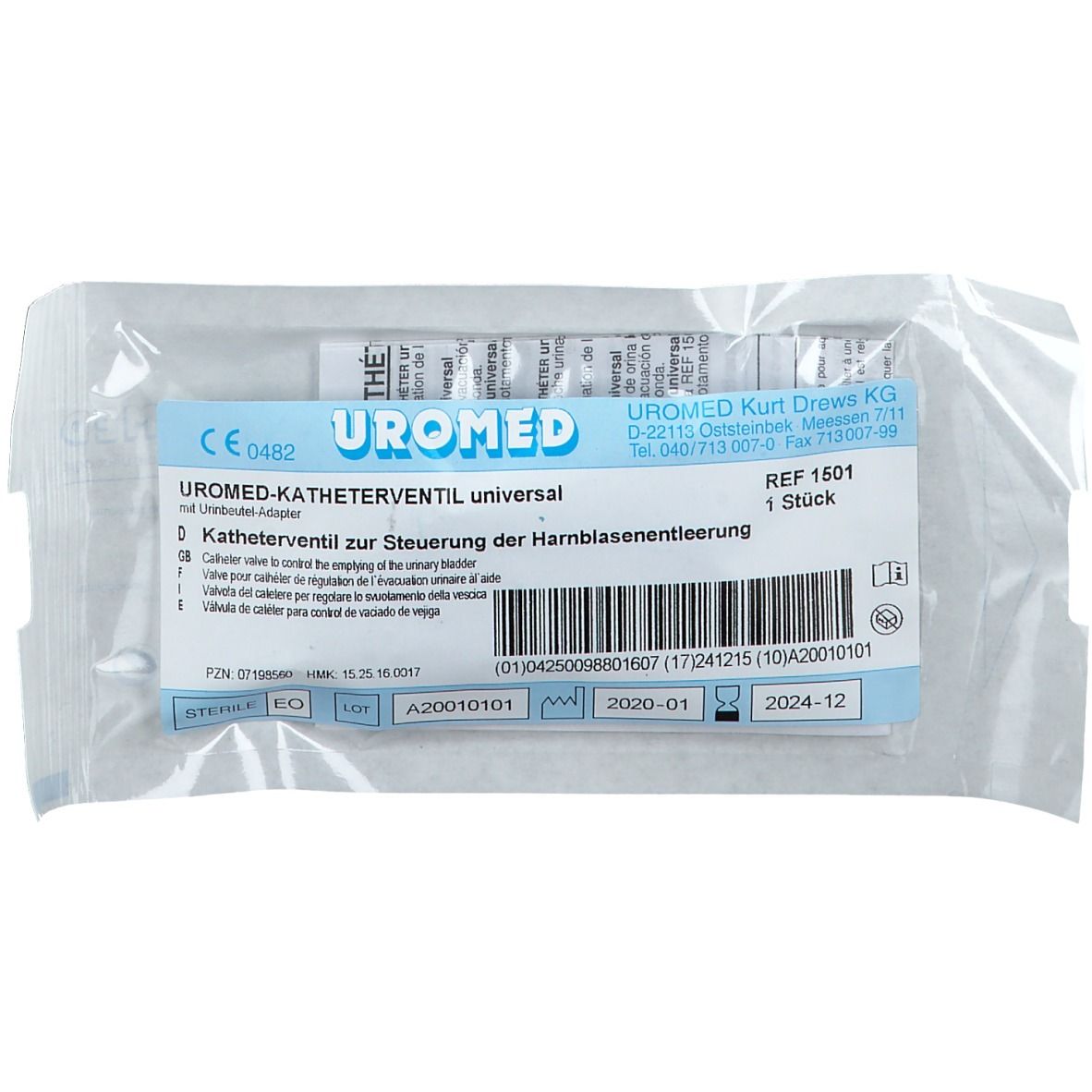 Uromed Valve pour cathéter Universal (1 pièce)