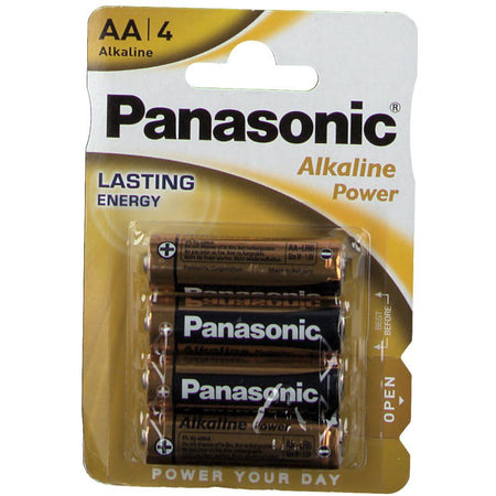 Panasonic Piles AA Alkaline Power (4 pièces)