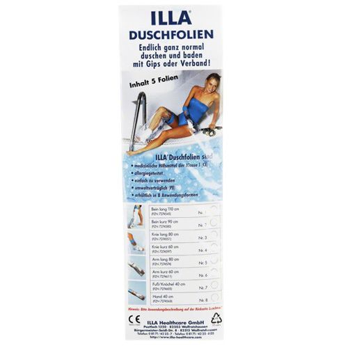 ILLA® films de douche pour jambe courte 90 cm (5 pièces)