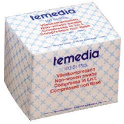 Temedia® Compresses en polaire 4-plis 10 x 10 cm non stérile