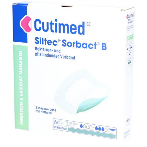 Cutimed® Siltec Sorbact 17,5 cm x 17,5 cm (6 pièces)
