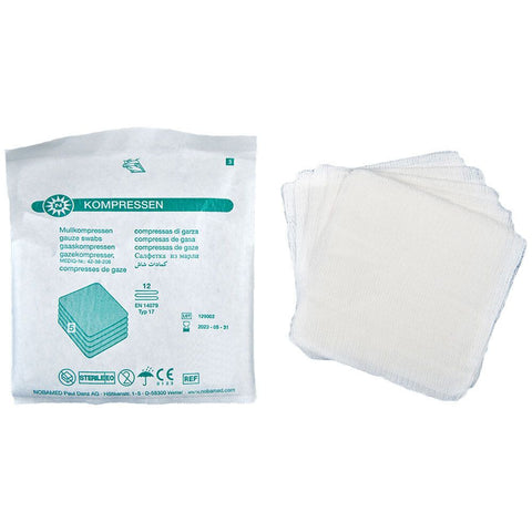 Maumed sterile gauze swabs 7.5x7.5 cm (20x5 pieces)