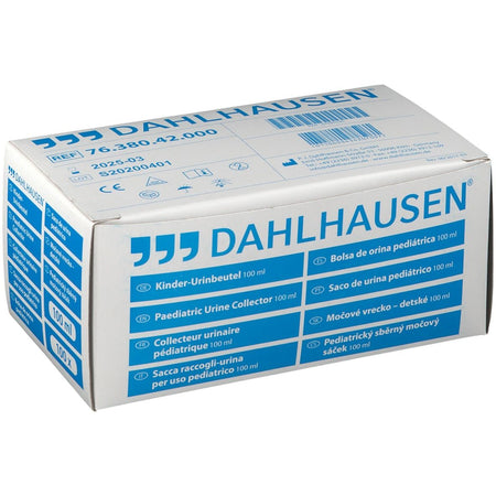 Dahlhausen Poche à urine pour enfants (100 ml, 100 pièces)