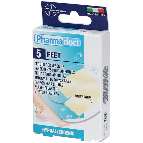 Pharmadoct Blasenpflaster Hydrokolloid 3,8x7 cm (5 Stück)