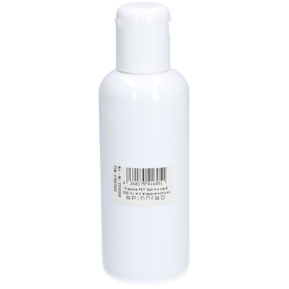 Bouteille Pet Optima blanche avec bouchon à clapet (250 ml)