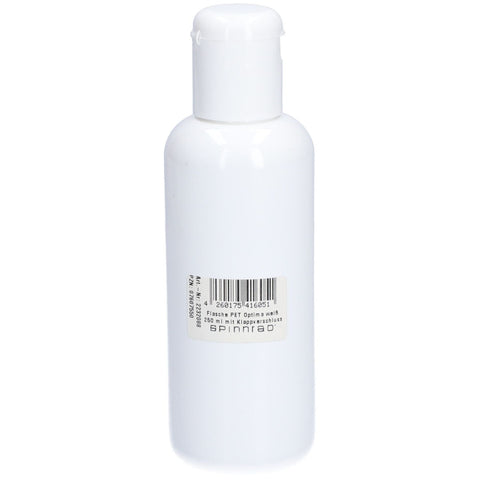 Weiße PET-Flasche Optima mit Klappverschluss (250 ml)
