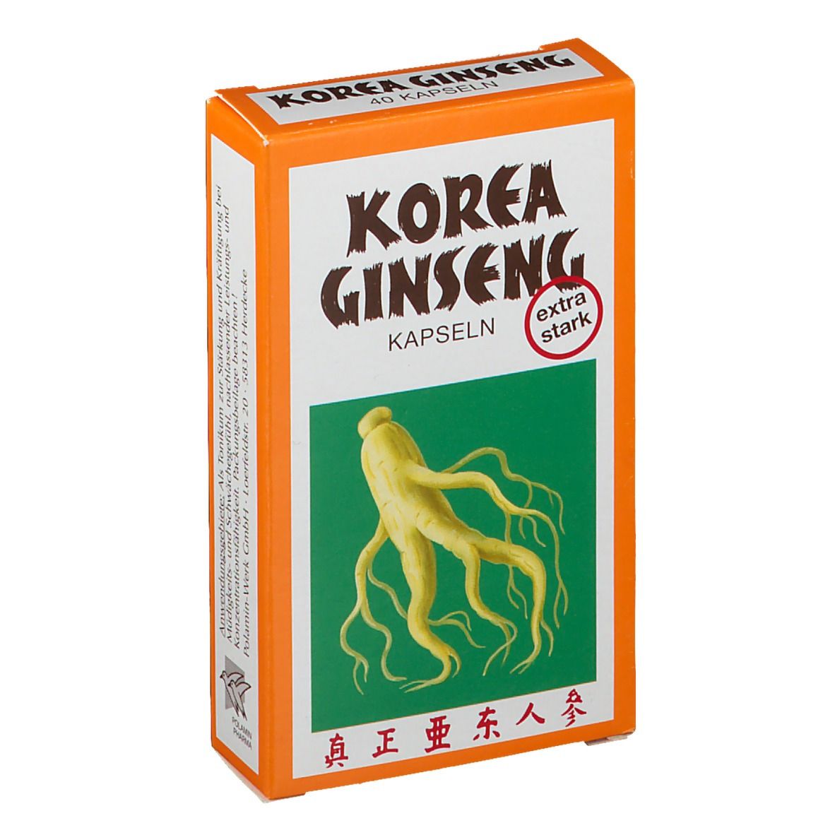 Korea Ginseng gélules extra fort (40 pièces)