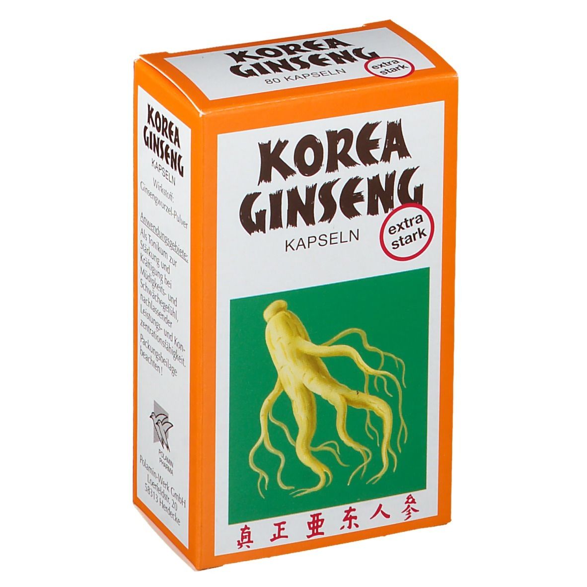 Korea Ginseng gélules extra fort (80 pièces)