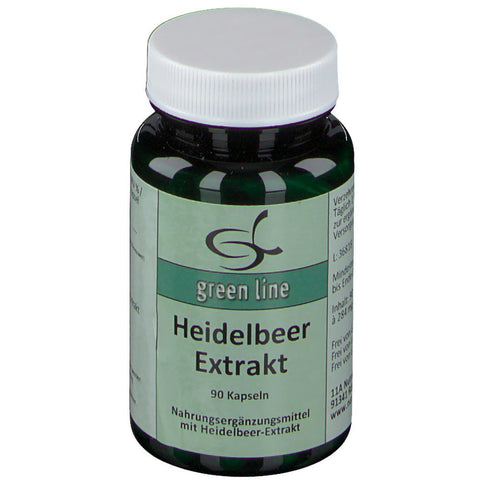 green line NUTRITHEKE Extrait de myrtille (90 gélules)