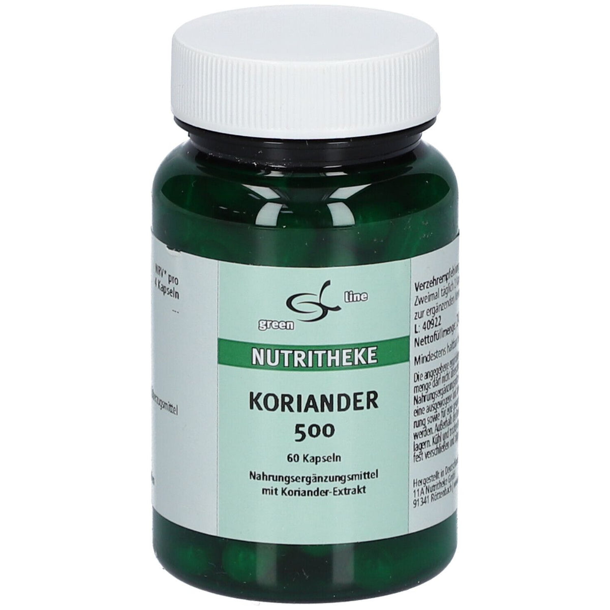 green line NUTRITHEKE Coriandre 502 (60 gélules)