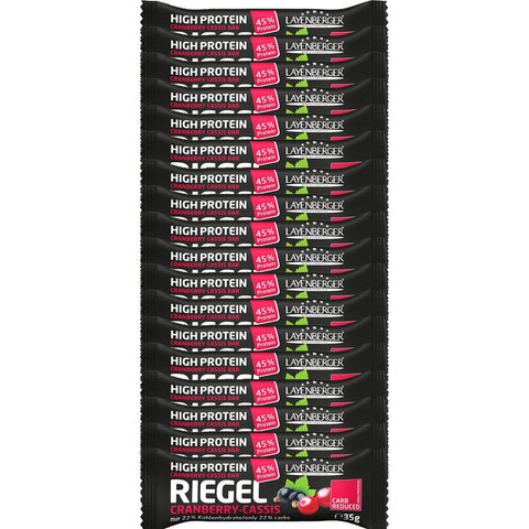 Layenberger Proteinriegel Cranberry-Cassis (18 x 35 g)