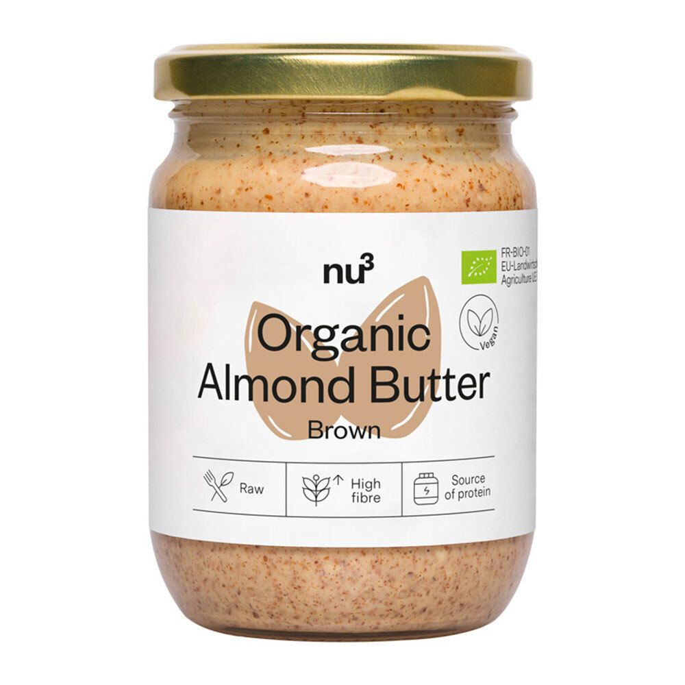 nu3 Purée d'amandes bio brune (250 g)