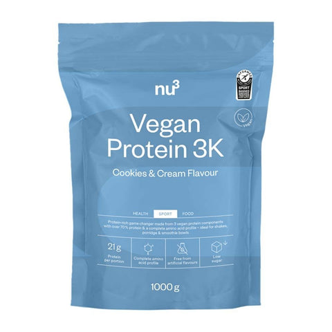 nu3 Vegan Protein 3K Cookies & Cream — 1000 g