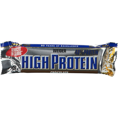 Weider 40 % High Protein Low Carb, Schokolade, Riegel — 50 g