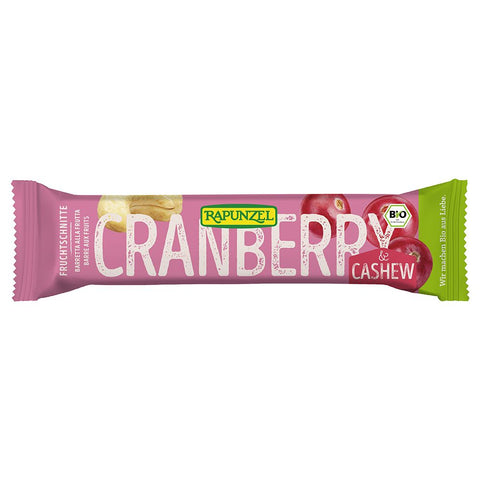 RAPUNZEL Bio barre de fruits Cranberry-Cashew (40 g)