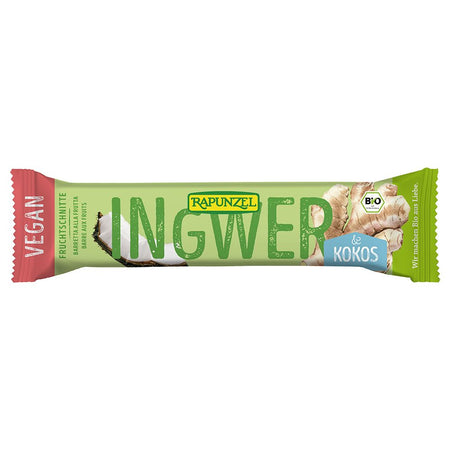 RAPUNZEL Barre aux Fruits Gingembre-Coco Bio — 40 g