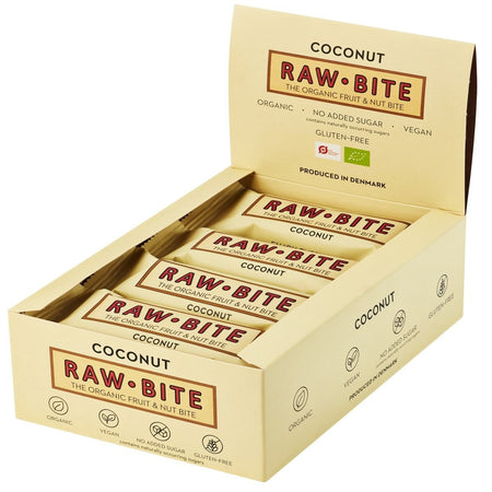 RAWBITE barre aux fruits et noix à la noix de coco (12x50 g)