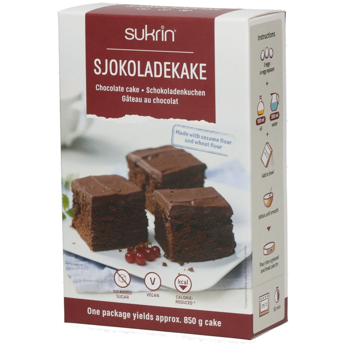 Sukrin préparation pour gâteau au chocolat (375 g)