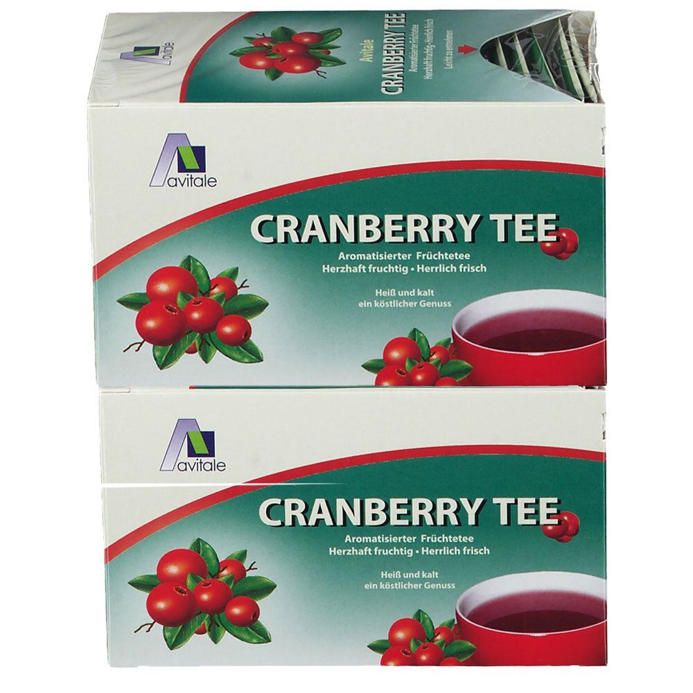 Avitale Thé Cranberry en sachets (2x20)