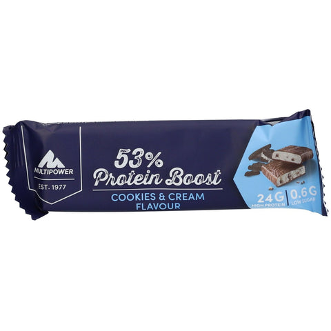 Multipower 53% Protein Boost Riegel Cookies & Cream (45 g)