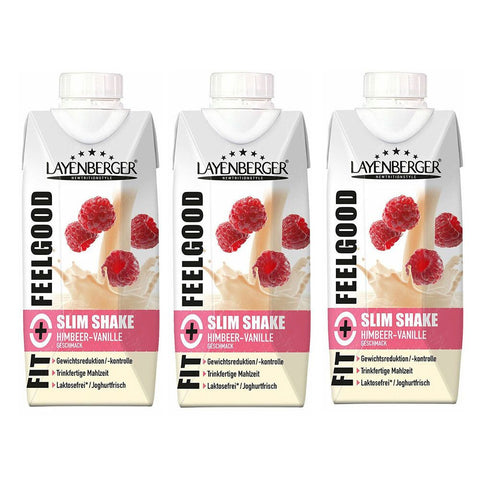Layenberger Fit+Feelgood Slim Shake Himbeer-Vanille (3x330 ml)