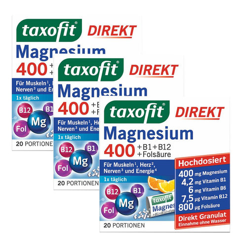 Taxofit Magnesium 400 3 x 20 Stück