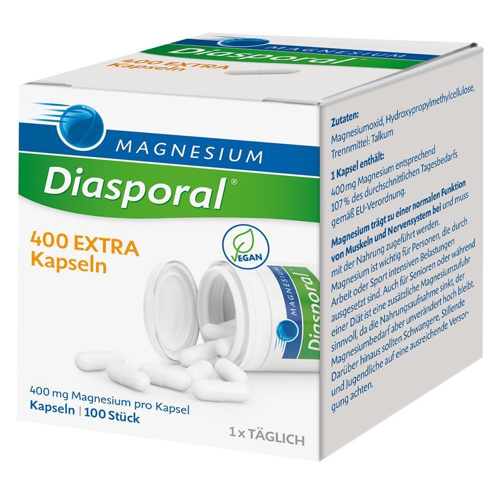 Magnesium-Diasporal® 400 EXTRA gélules (2x100)