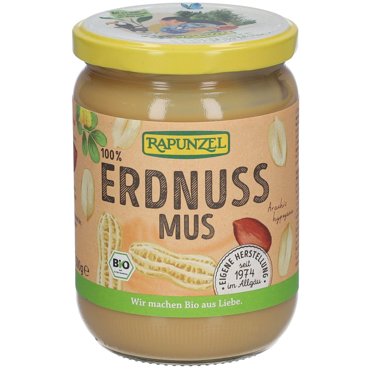 RAPUNZEL Beurre de cacahuètes fin (500 g)