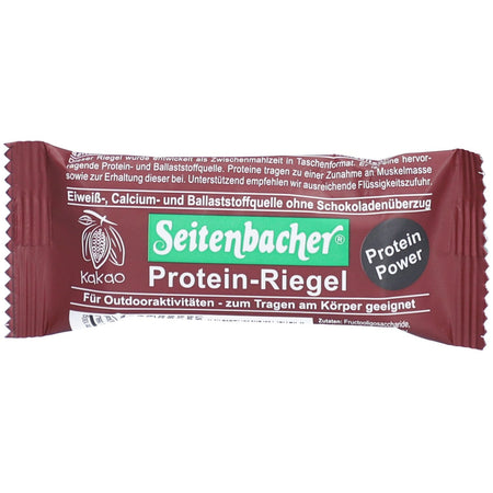 Seitenbacher® barre protéinée cacao sans enrobage de chocolat (55 g)