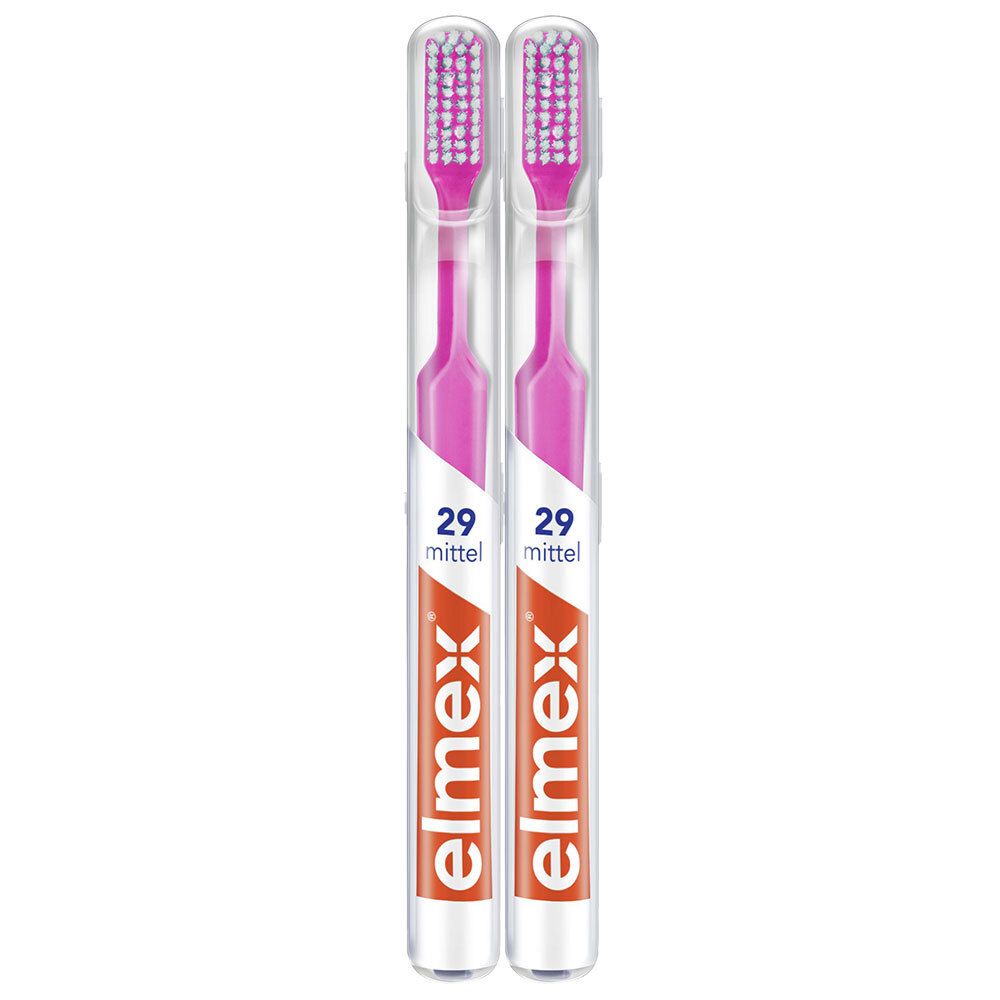 elmex 29 brosse à dents moyenne (2x1 pièces)