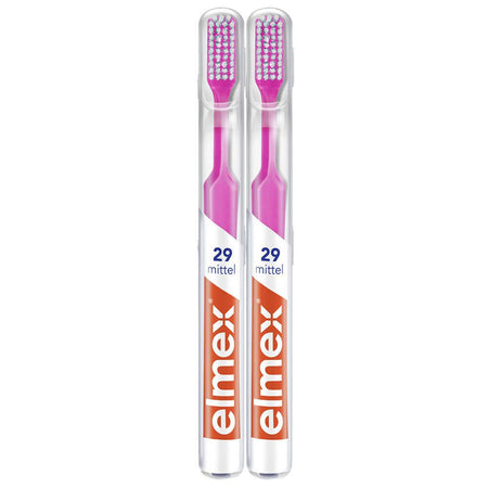 elmex 29 brosse à dents moyenne (2x1 pièces)
