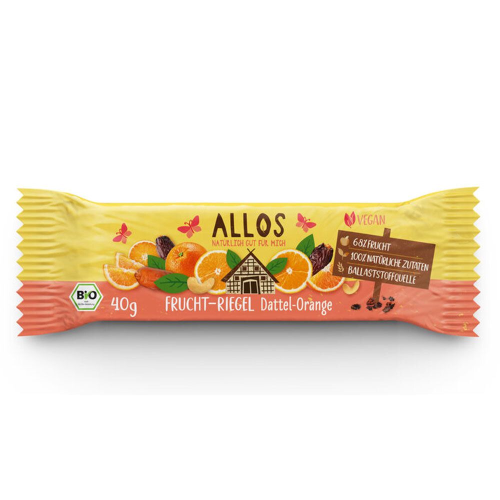 Allos barre de fruits datte orange (40 g)