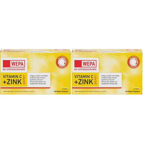 WEPA Vitamin C+Zink Depot (2 x 60 Kapseln)