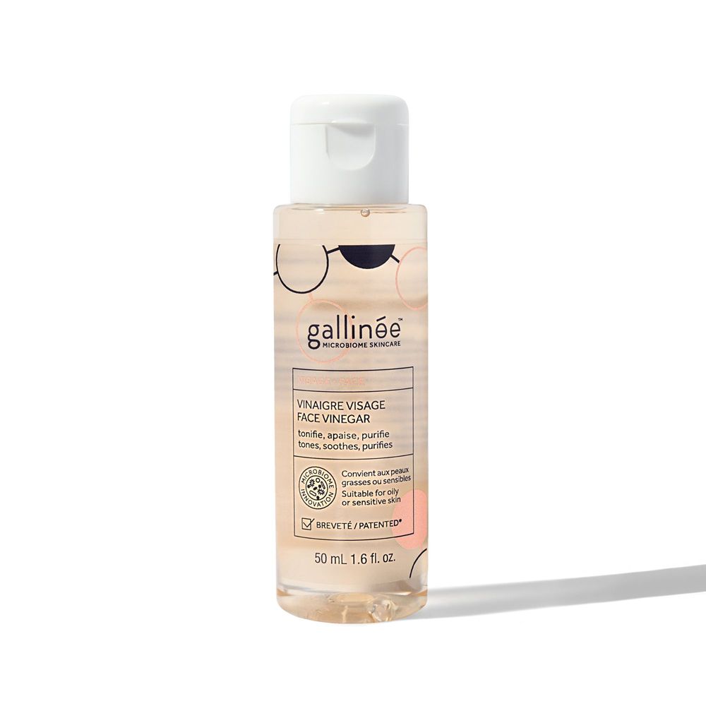 Gallinée Vinaigre Visage - Lotion douce pour un teint éclatant - convient aux peaux sensibles (50 ml)