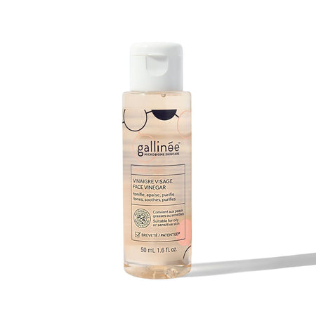 Gallinée Vinaigre Visage - Lotion douce pour un teint éclatant - convient aux peaux sensibles (50 ml)