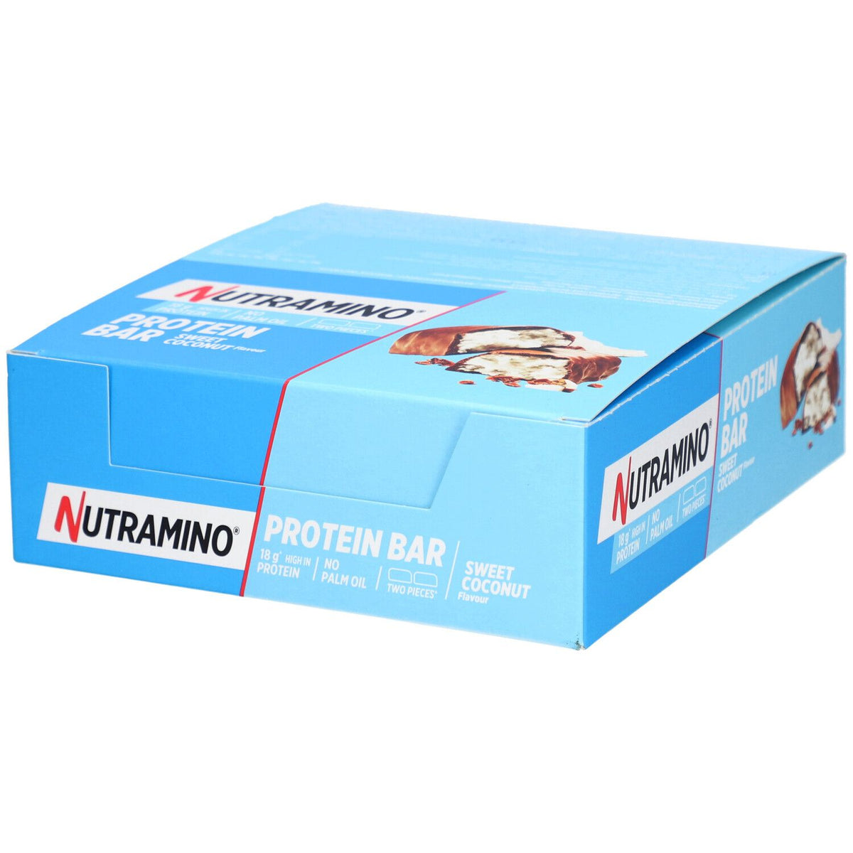 NUTRAMINO Barre protéinée Noix de coco sucrée (12 x 55 g)