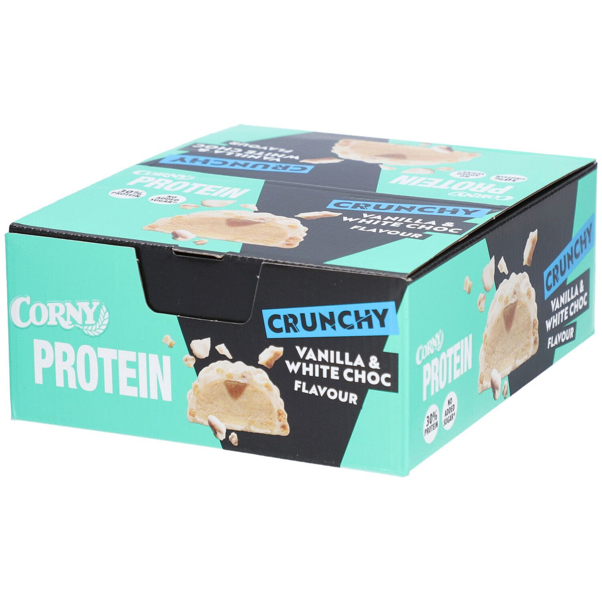 CORNY Protein Crunchy Vanille & Chocolat blanc (12x45 g)