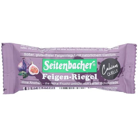 Seitenbacher barre de figues avec enrobage de chocolat (50 g)