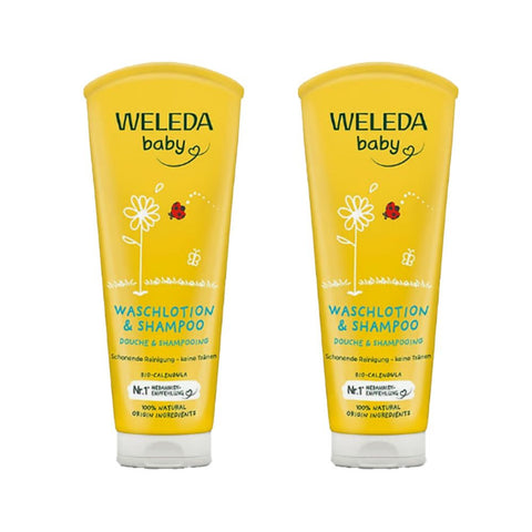 Weleda Baby lotion lavante et shampoing Calendula (2x200 ml)