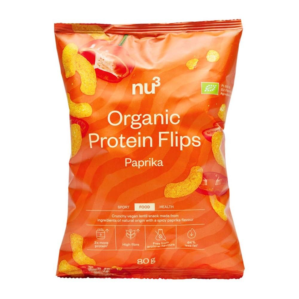 nu3 flips protéinés bio paprika (80 g)