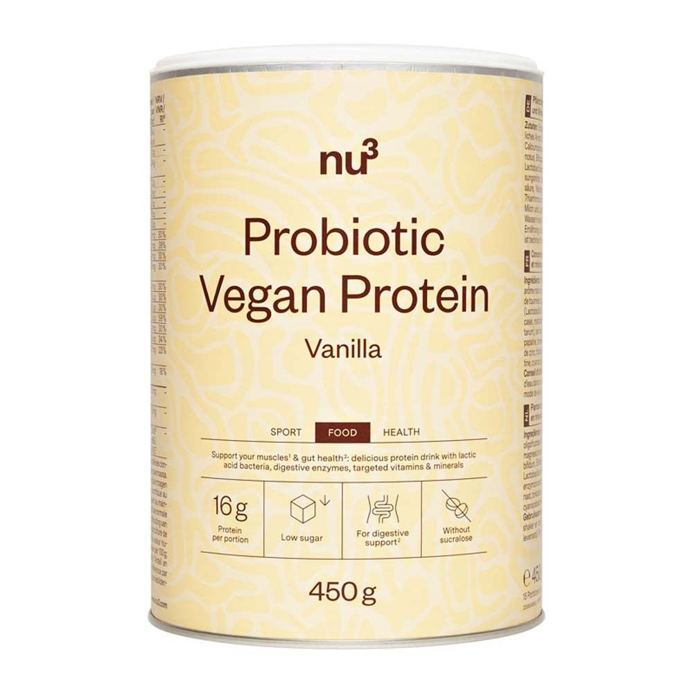 nu3 Protéine végétale probiotique vanille (450 g)
