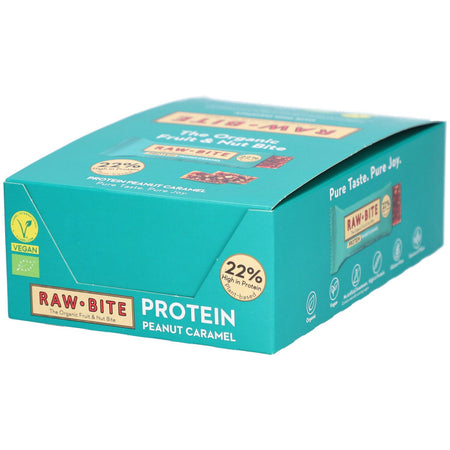 RAWBITE Protéine Cacahuète Caramel (12x45 g)