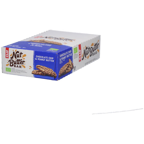 Clif BIO Nut Butter Bar pépites de chocolat & beurre de cacahuète — 12x50 g