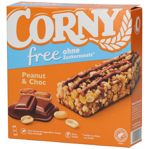 CORNY free Erdnuss & Schoko (6x20 g)