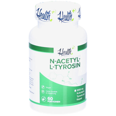 Health+ N-acétyl-L-tyrosine 1000 mg (60 gélules)