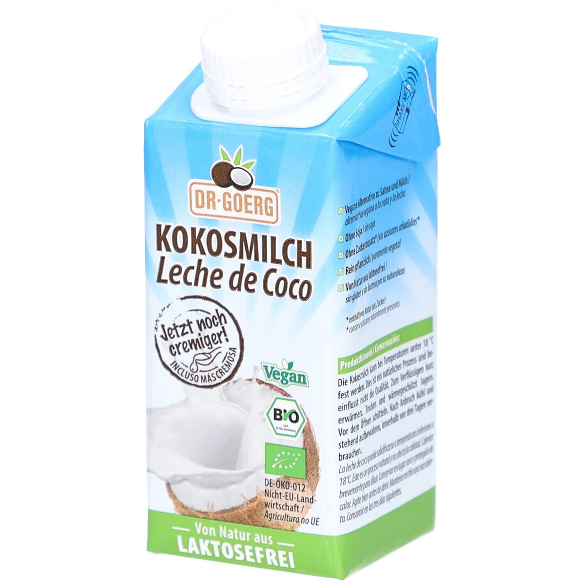 Dr. Goerg lait de coco bio, vegan & sans lactose (200 ml)